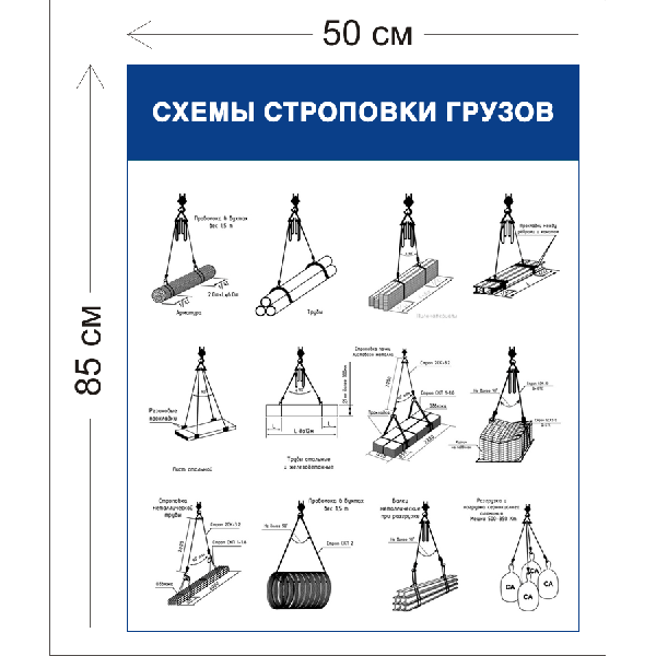 Схемы строповки грузов ССГ24