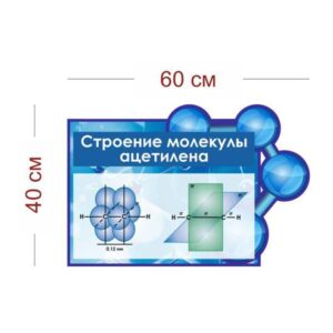 Стенд Строение молекулы ацетилена 60х40 см
